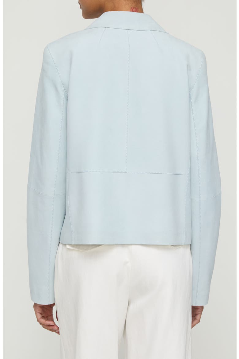 Patch Pocket Suede Shirt Jacket, Alternate, color, GLACIER BLUE