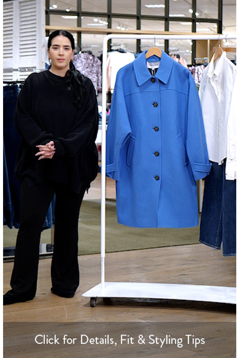Laurent Wool Blend Dickey Coat (Women) | Nordstrom