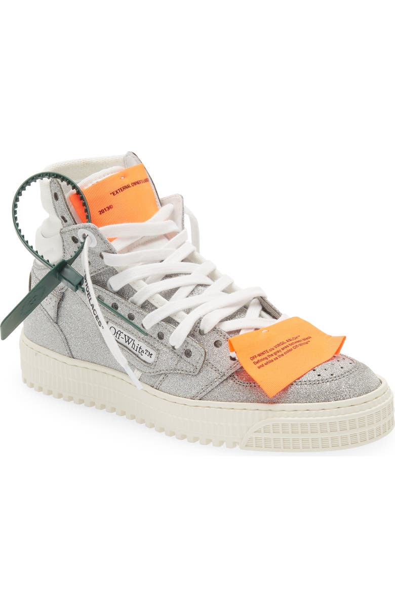 Off-White Off Court 3.0 Glitter High Top Sneaker, Main, color,