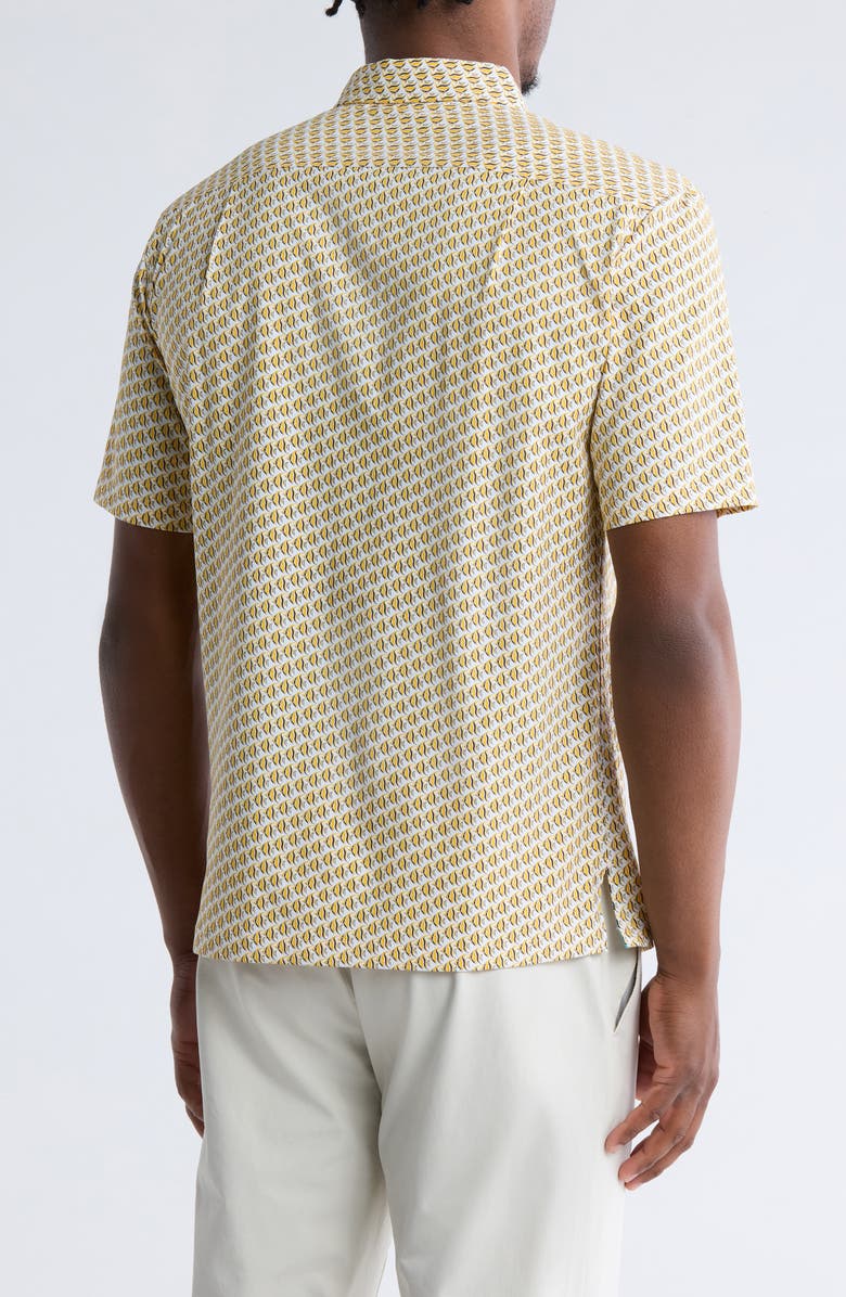 Tori Richard Idol Short Sleeve Button-Down Shirt, Alternate, color, Natural