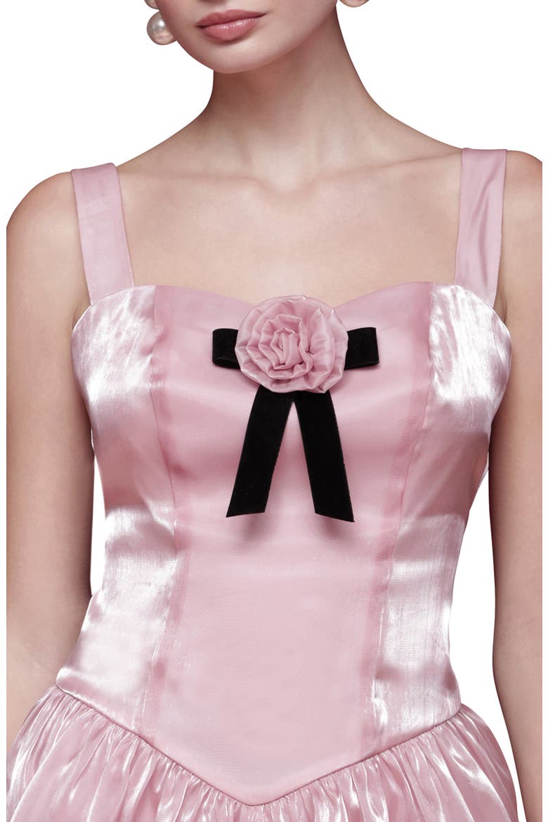 Sleeveless Fit & Flare Minidress, Alternate, color, PINK