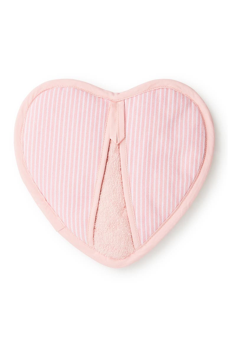 Rosy Check Heart Potholder, Alternate, color, ROSY