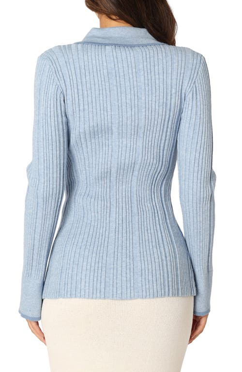 Petal And Pup Petal & Pup Florence Notched Collar Cardigan In Blue