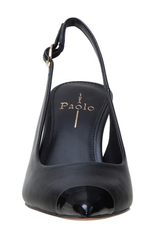 Linea Paolo Niyka Pointed Toe Slingback Pump In Black