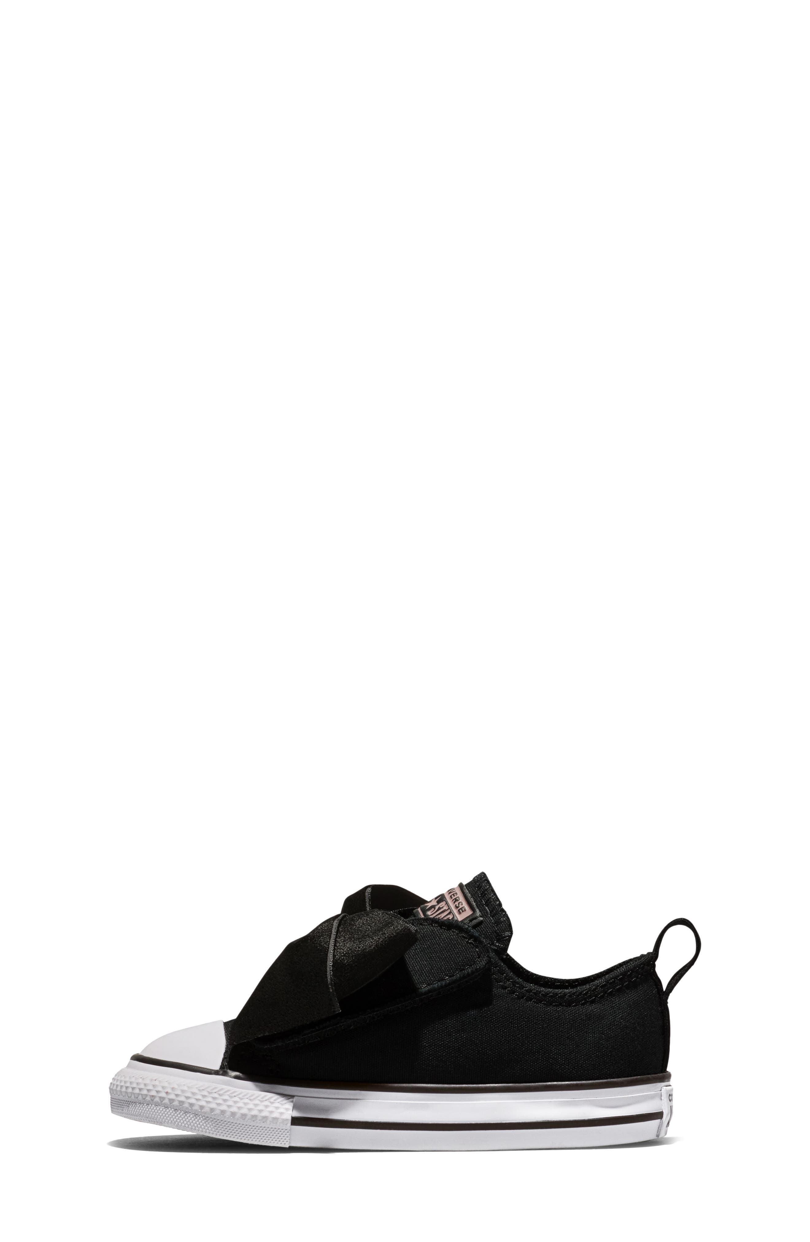 Kids' Chuck Taylor All Star One Strap Sneaker, Alternate, color, BLACK/ WHITE/ PETAL PIT