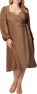 Kiyonna Soicialite Sweetheart Neck Wrap Dress