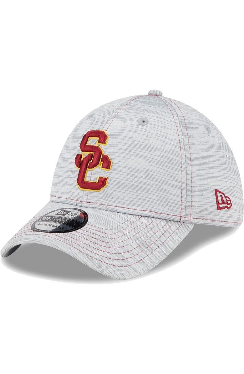 New Era Men's New Era Gray USC Trojans Speed 39THIRTY Flex Hat, Alternate, color,