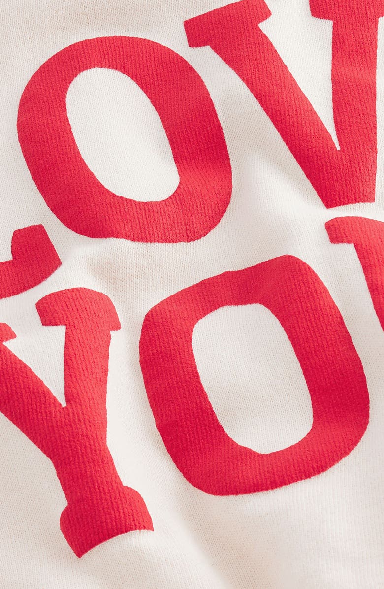 NEXT Kids' Love You Sweatshirt & Rib Pants Set, Alternate, color, 