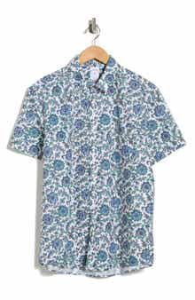 Brooks Brothers Sport Fit Floral Short Sleeve Button-Down Shirt