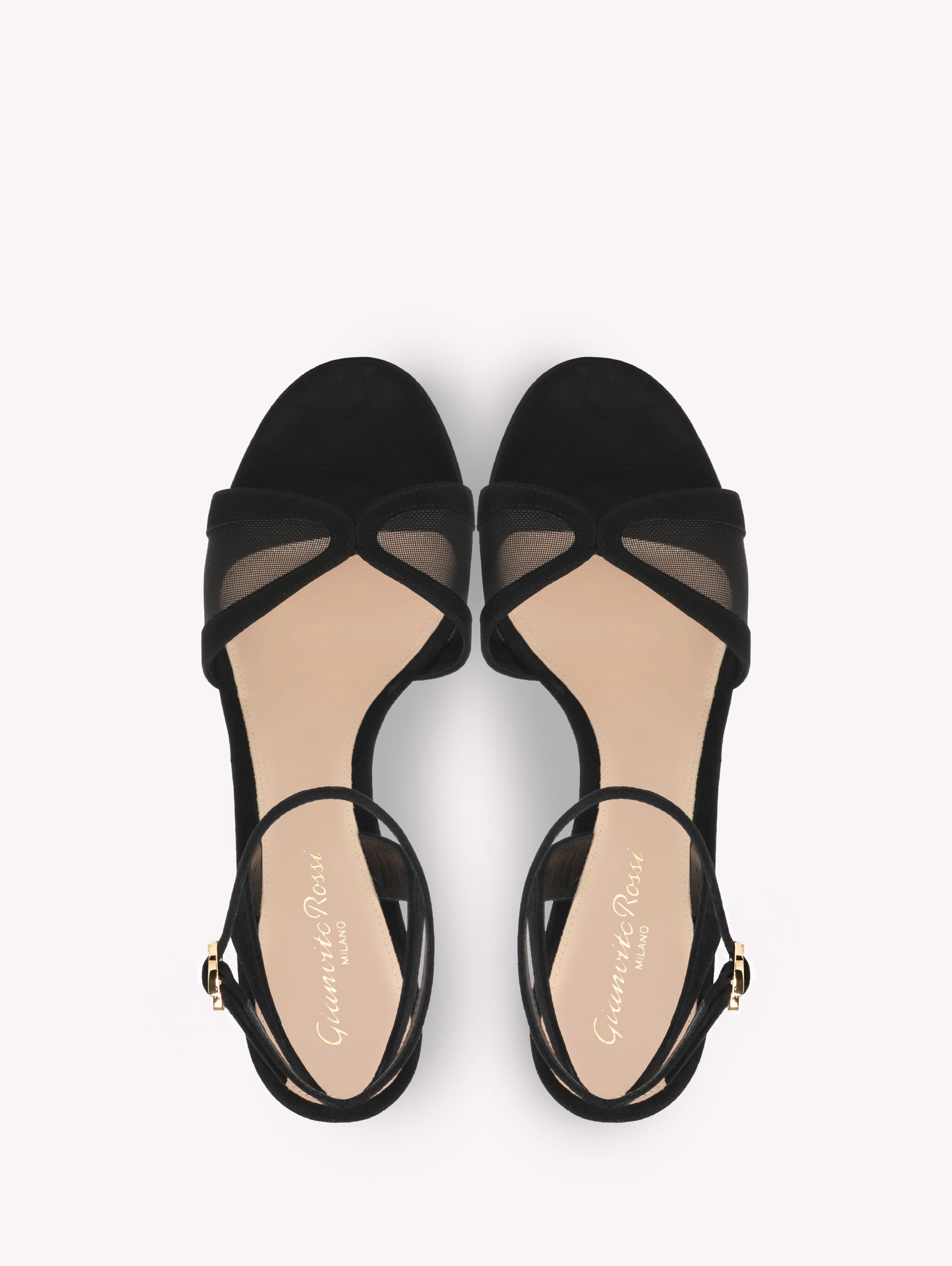 Gianvito Rossi Suede Platform, Alternate, color, Black Suede
