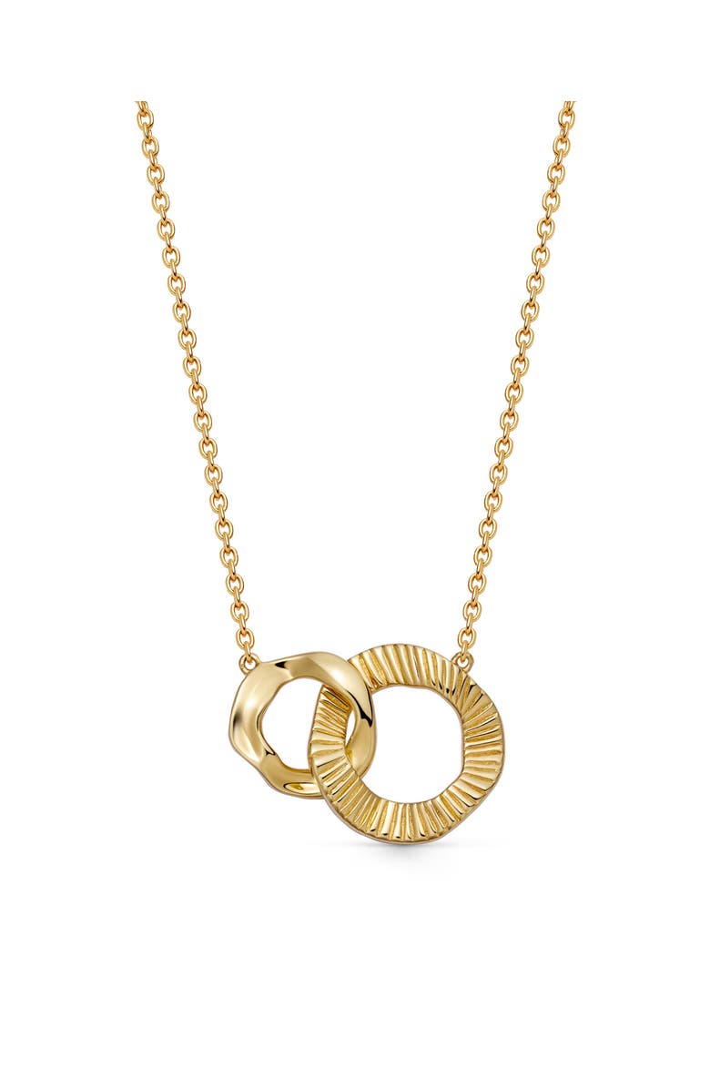 Astley Clarke Gold Raye Link Necklace, Main, color, Gold
