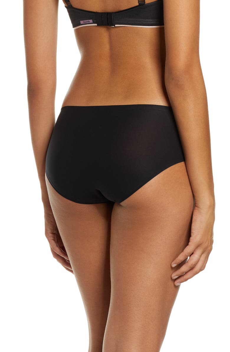 Chantelle Lingerie Soft Stretch 3-Pack Seamless Hipster Briefs, Alternate, color, Black