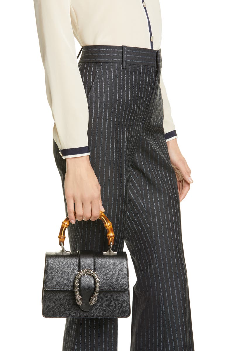 Gucci Mini Leather Satchel, Alternate, color,