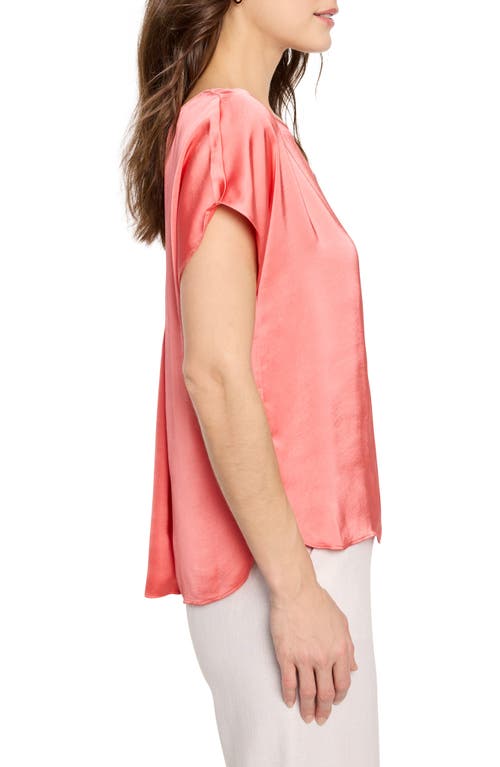 Nic + Zoe Nic+zoe Day Gloss Shirt In Guava