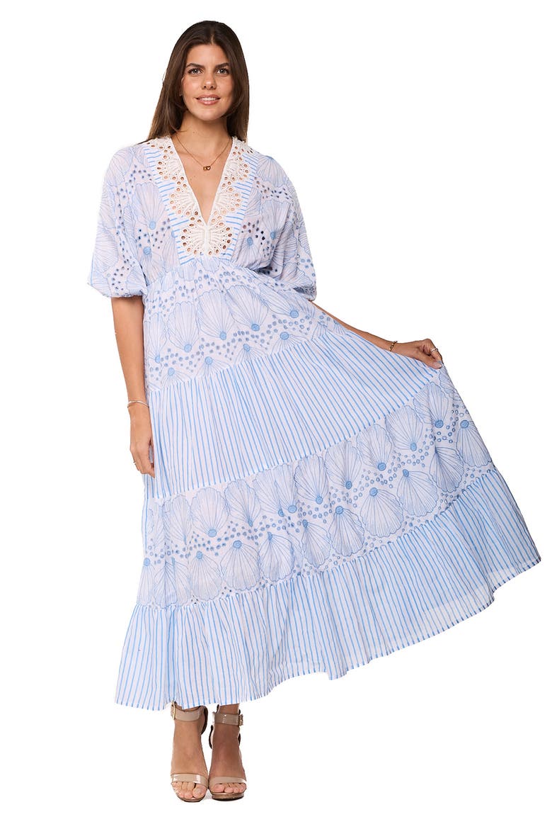 Lace Maxi Dress, Alternate, color, PASTEL BLUE