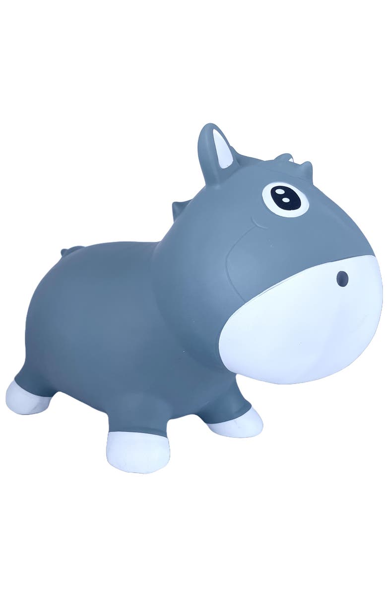 Pop It Up Fun2Give Bouncing Horse Jolly Blue, Plastic, Inflatable, Toddlers Age 12Mo+, Main, color, 