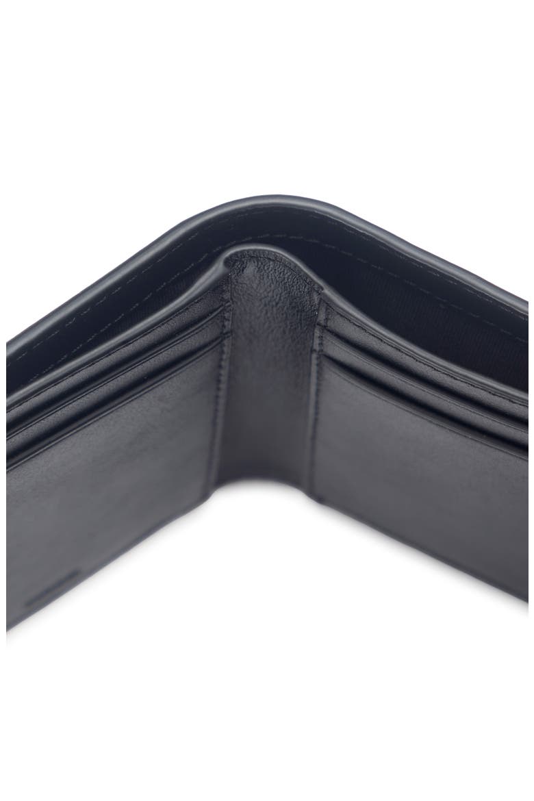 Nappa Simple Trifold Wallet, Alternate, color, BLACK