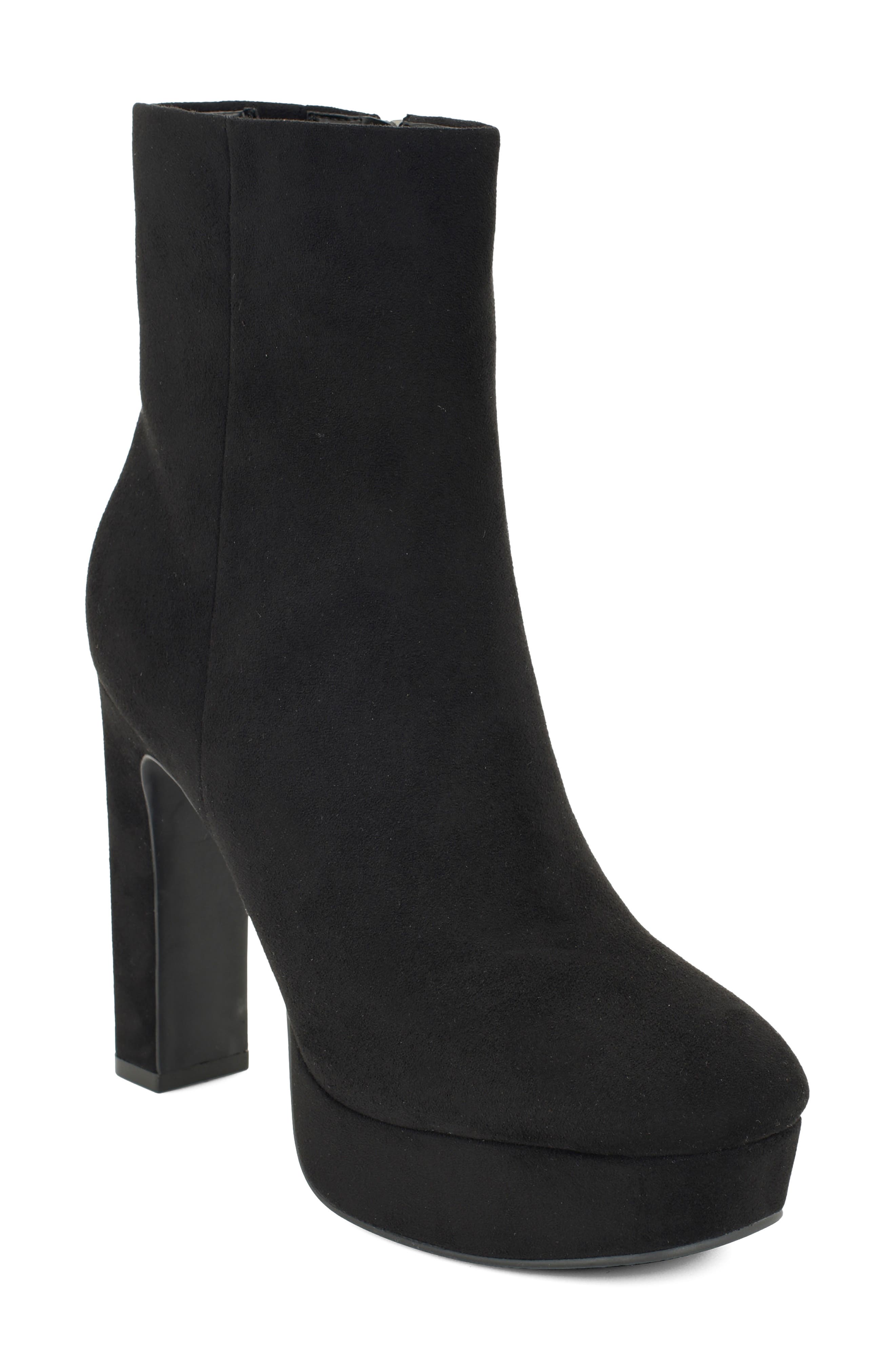 Danella Faux Leather Platform Bootie, Main, color, BLK02