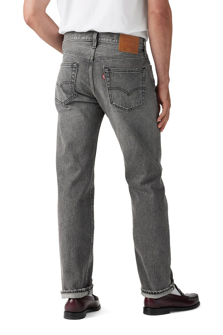 501® Original Fit Jeans, Alternate, color, BLACK ASH SELVEDGE