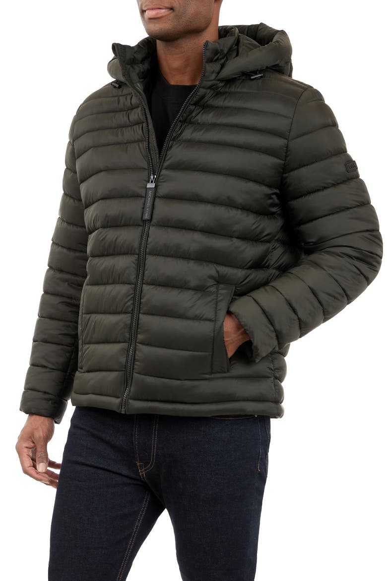 Verizon Water Resistant Hooded Packable Jacket, Alternate, color, OLIVE