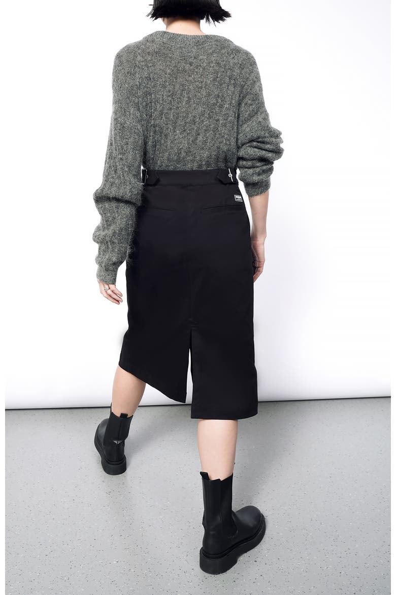 The Essential Utility Wrap Skirt, Alternate, color, BLACK