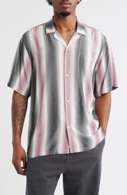 Carhartt Work In Progress Dashner Ombré Stripe Viscose Camp Shirt