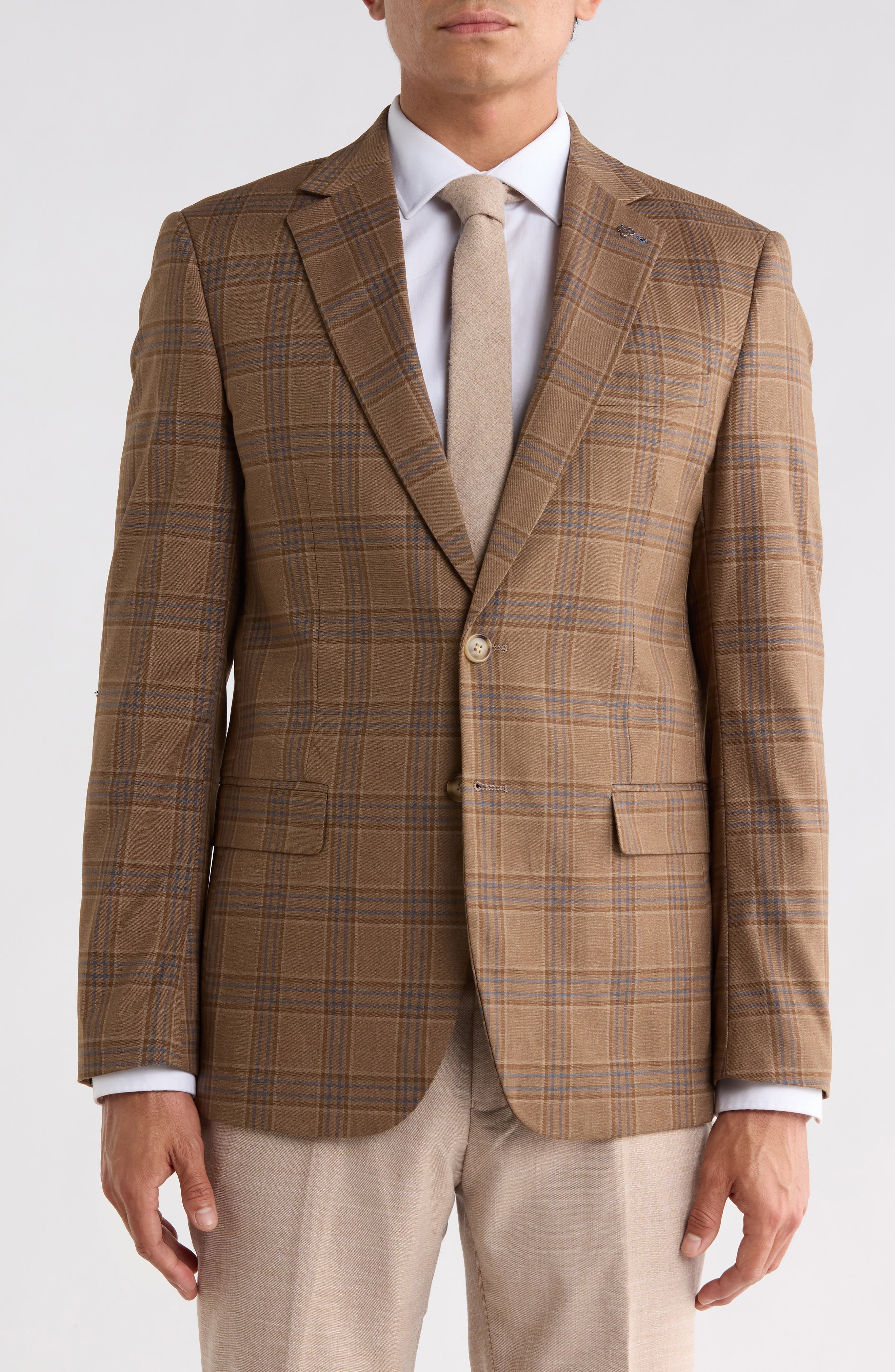 Plaid Stretch Sport Coat