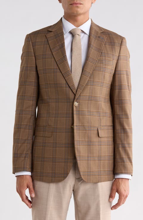 Plaid Stretch Sport Coat