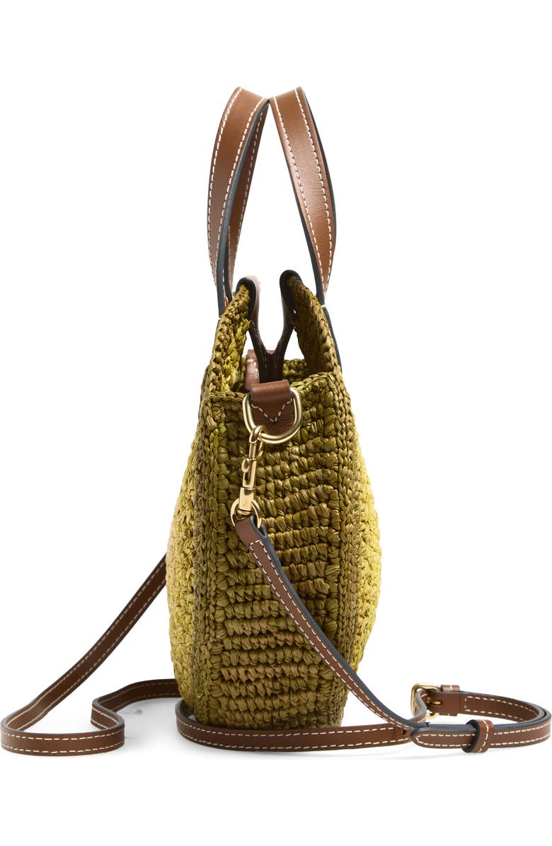 Anya Hindmarch Small Bow Round Raffia Tote, Alternate, color, Gordal
