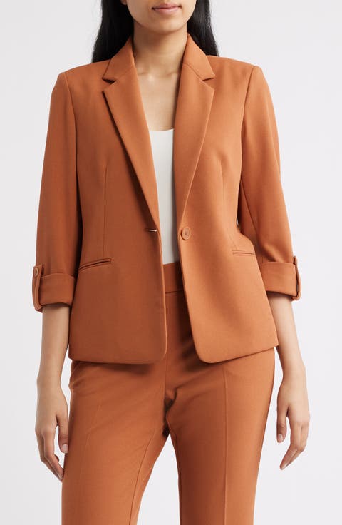 Roll-Tab Sleeve Jacket (Petite)