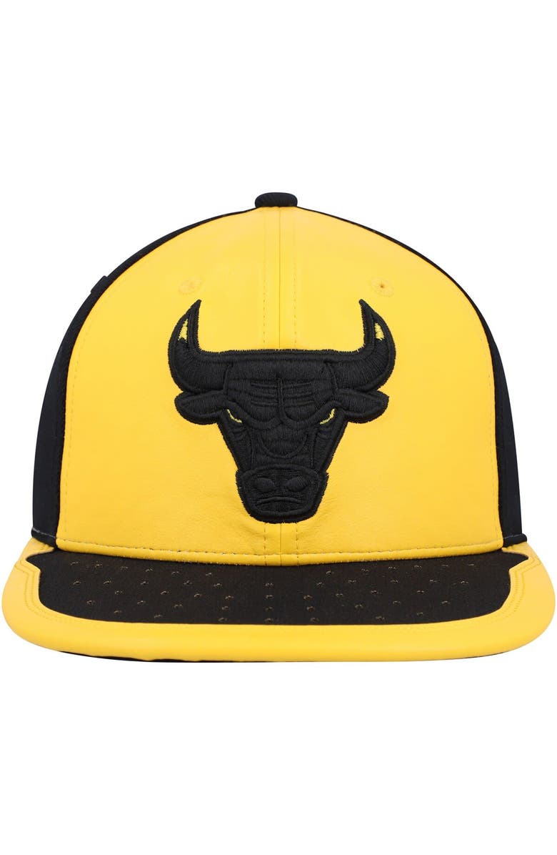 Mitchell & Ness Men's Mitchell & Ness Yellow/Black Chicago Bulls Day One Snapback Hat, Alternate, color, 