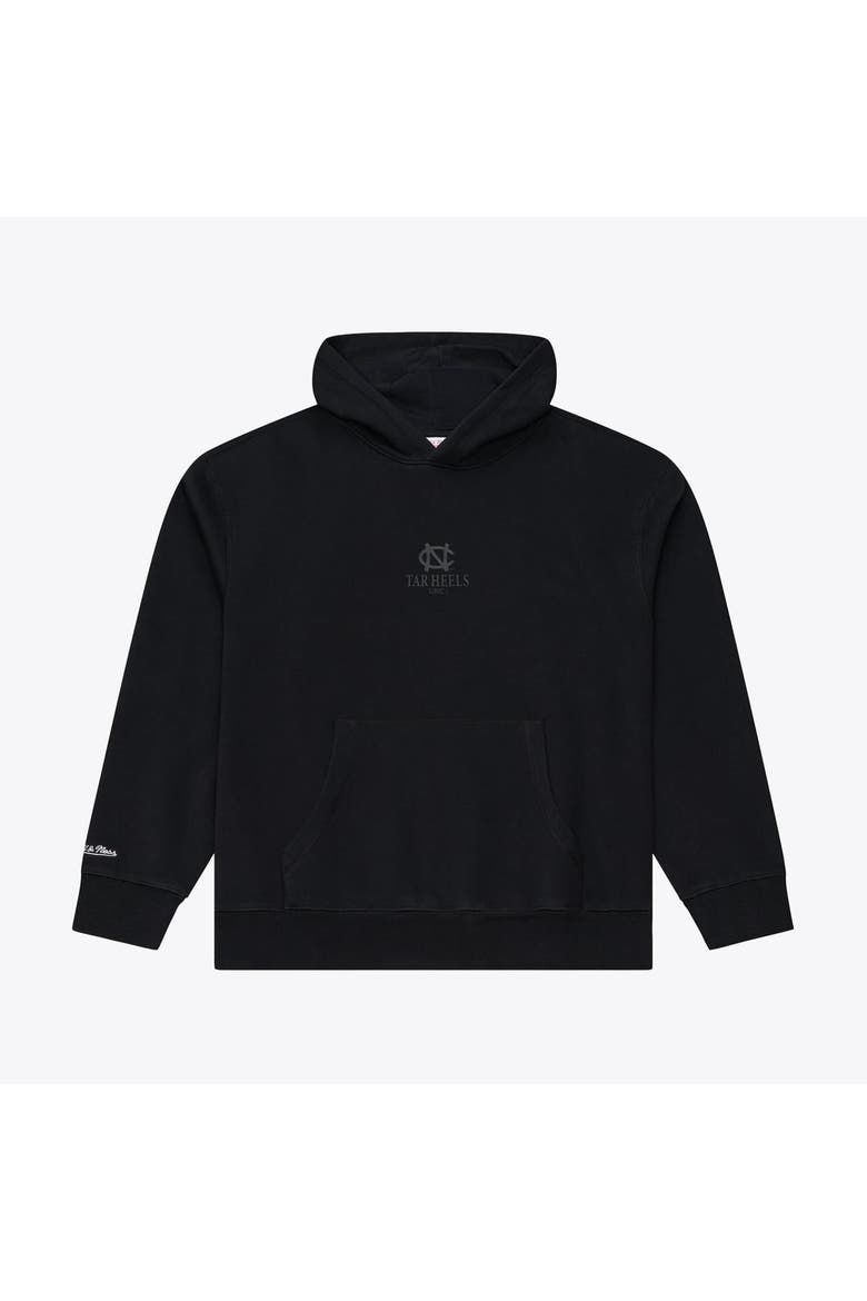 Men's Mitchell & Ness  Black North Carolina Tar Heels Monochrome Icon Fleece Hoodie, Main, color, Black