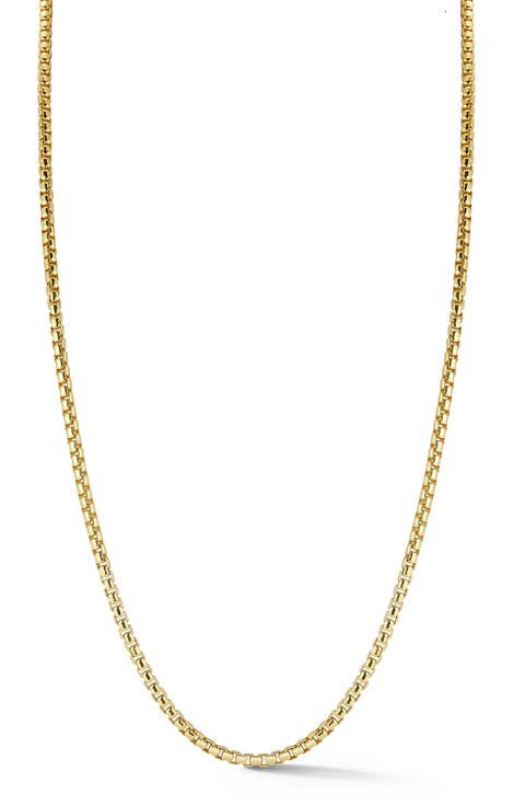 Men's Rounded Box Chain Necklace