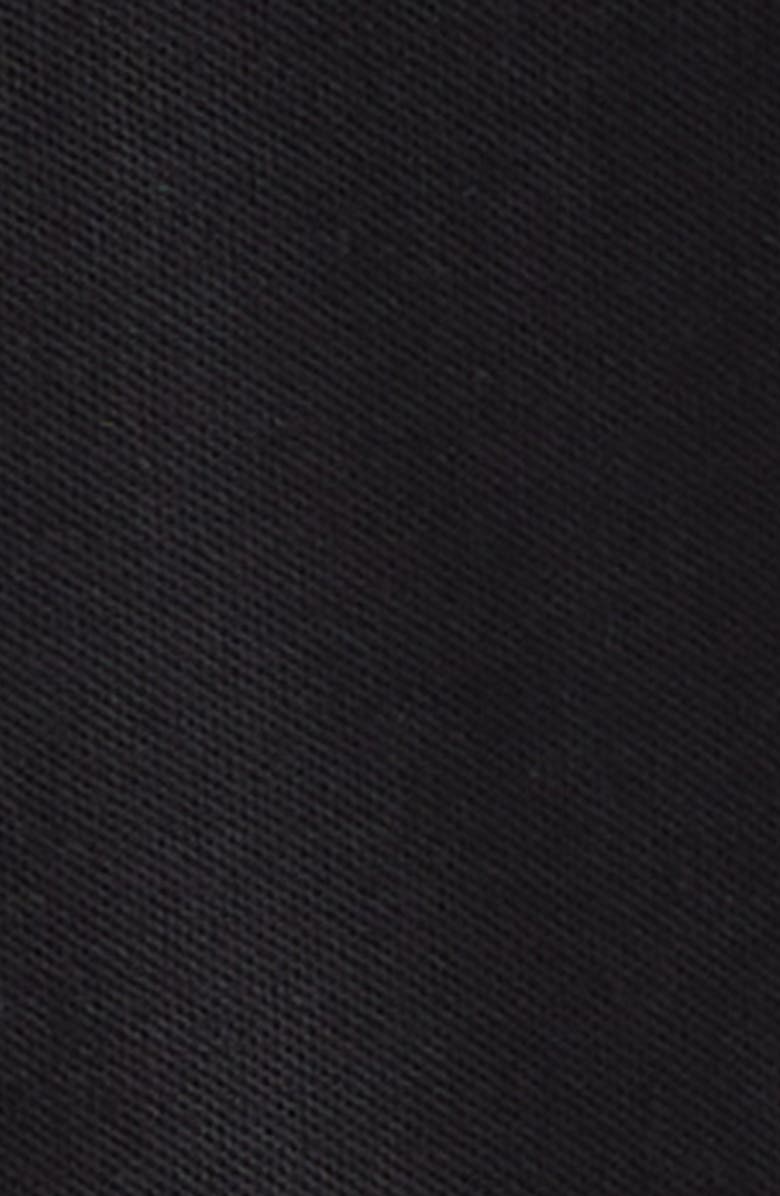 Moncler Logo Patch Tipped Cotton Piqué Polo, Alternate, color, Black