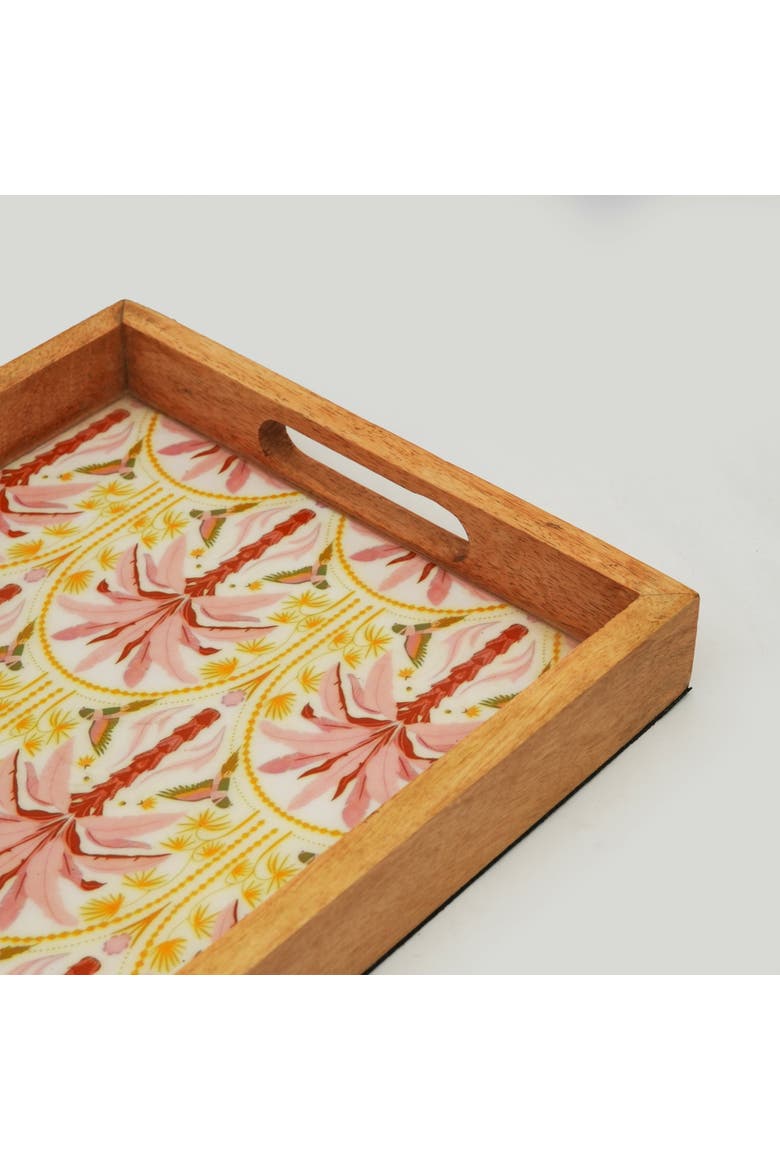 Pink Summer Inlay Tray, Alternate, color, Pink