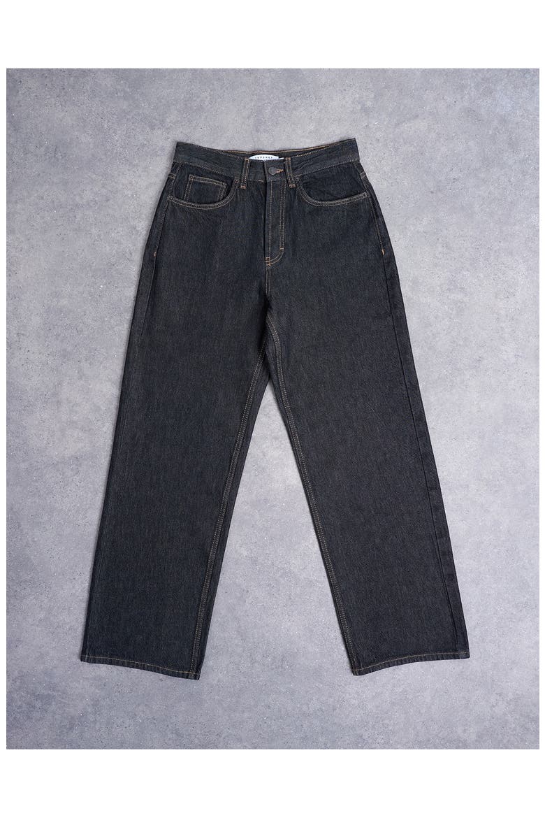 Column Mid Rise Jeans, Alternate, color, BLACK
