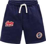 Mini Boden Kids' Superstitch Badge Appliqué Shorts