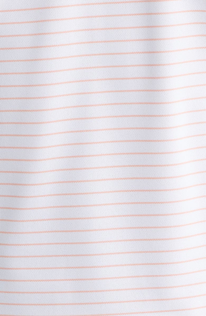 Peter Millar Winston Stripe Performance Piqué Polo, Alternate, color, White