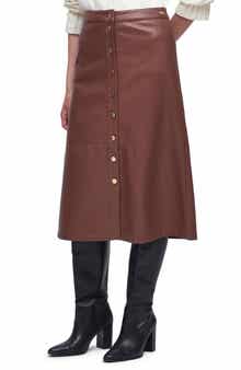Barbour Alberta Faux Leather Skirt