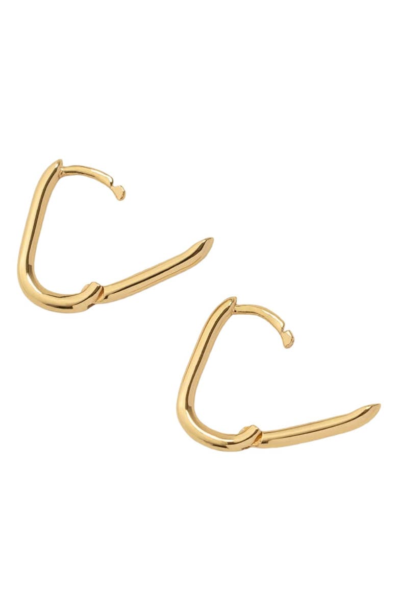 MADE BY MARY Paperclip Hoop Earrings, Alternate, color, Silver