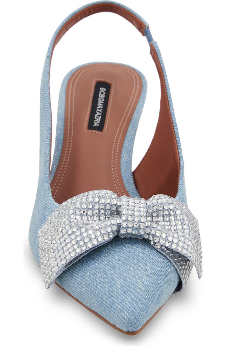 BCBGMAXAZRIA Archie Pointed Toe Slingback Pump, Alternate, color, Denim