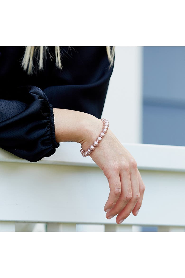 8.0-8.5mm Pink Freshwater Pearl Bracelet - AAA Quality, Alternate, color, Pink Pearls