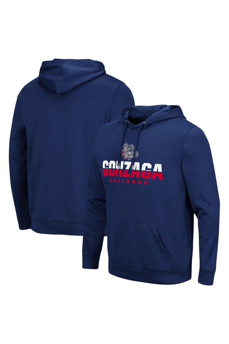 Men's Colosseum Navy Gonzaga Bulldogs Lantern Pullover Hoodie, Main, color, Navy