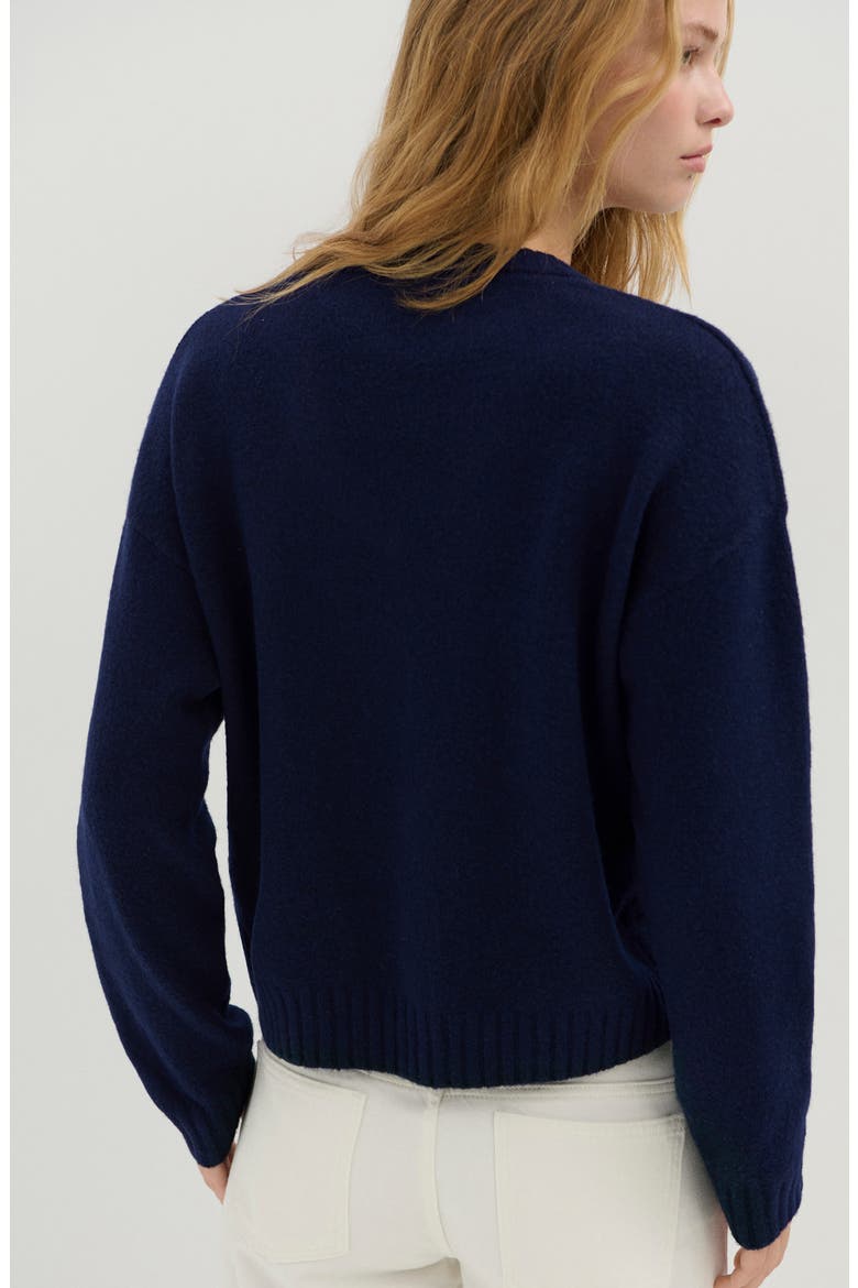 V-Neck Sweater, Alternate, color, NAVY