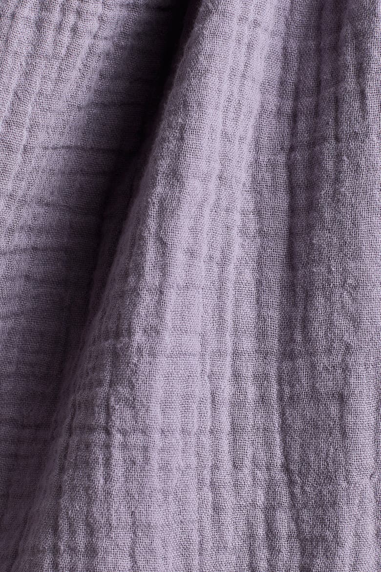 Cotton Muslin Dress, Alternate, color, Dusty purple