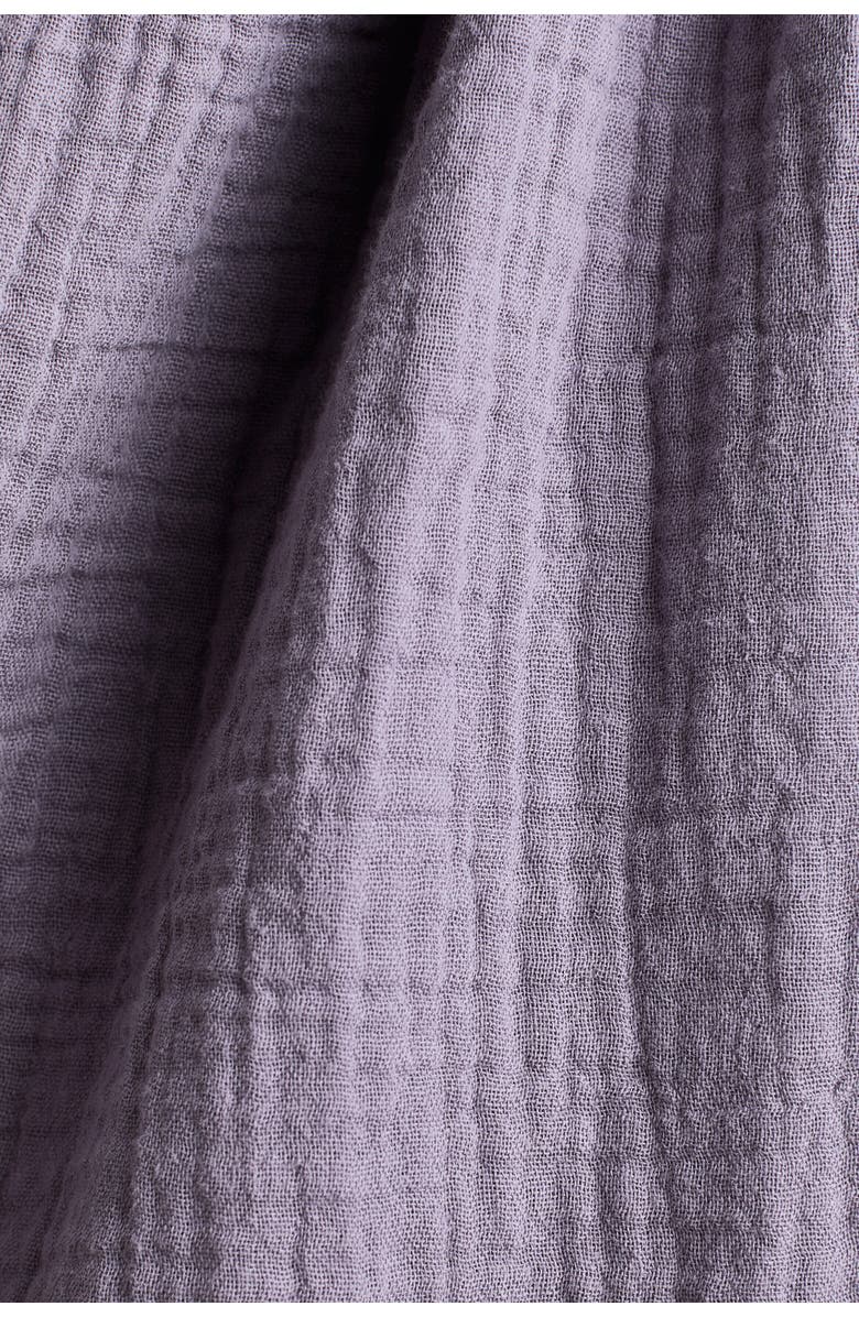 H&M Cotton Muslin Dress, Alternate, color, Dusty Purple