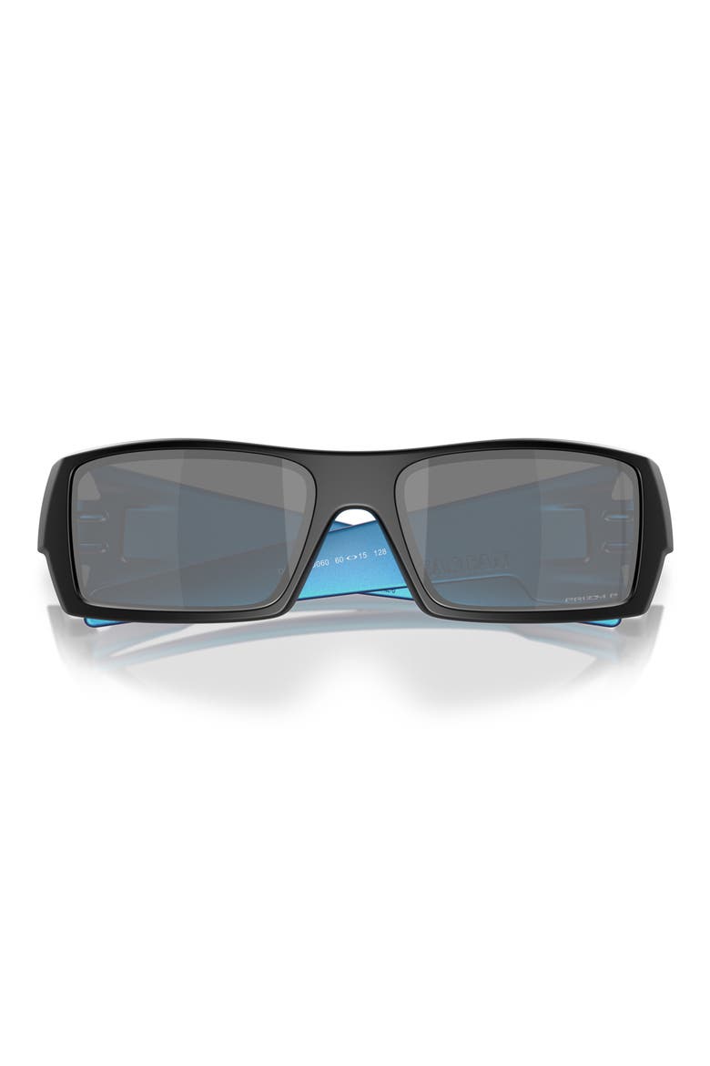 Gascan 60mm Polarized Rectangular Sunglasses, Main, color, MATTE BLACK