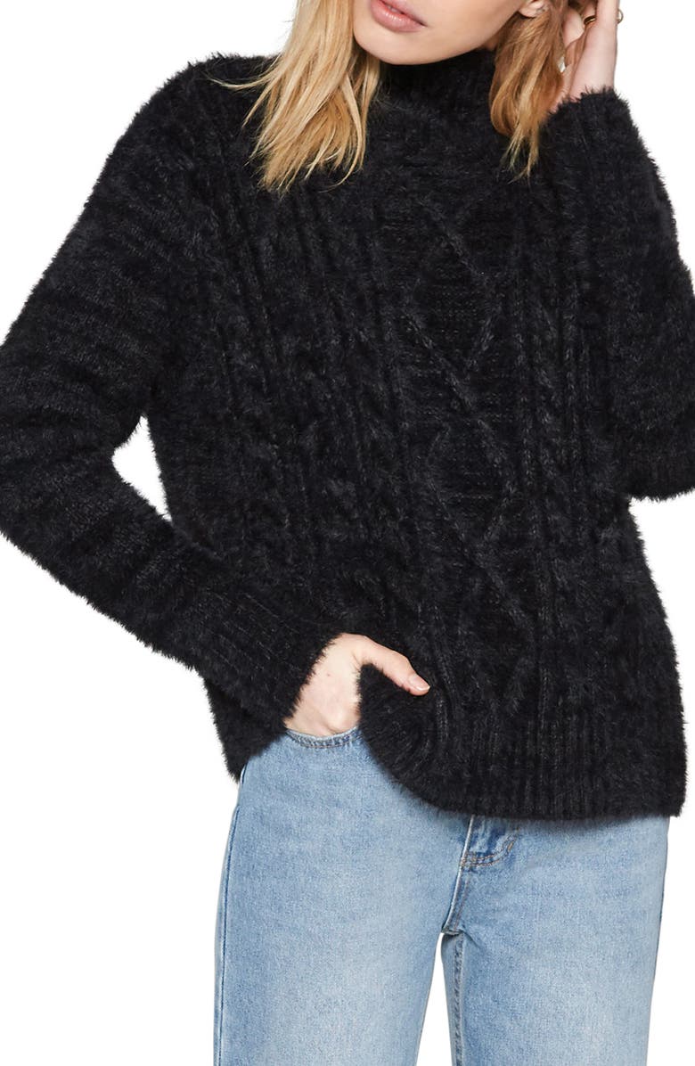 Amuse Society Cool Winds Cable Knit Sweater, Main, color, 
