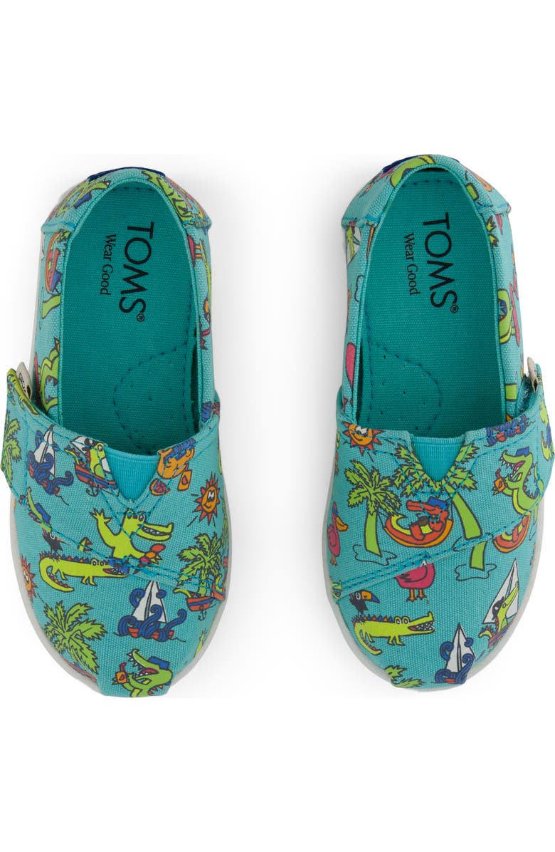 TOMS Kids' Classic Alpargata Slip-On, Alternate, color, Medium Green