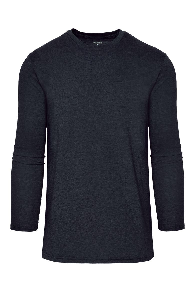 Tall Classic Long Sleeve T-Shirt, Alternate, color, CHARCOAL GREY
